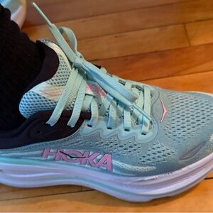 Hoka Women's Teal and Pink Athletic Shoes
